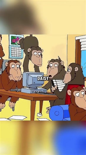 Monkey typewriter #familyguy #funny #shorts