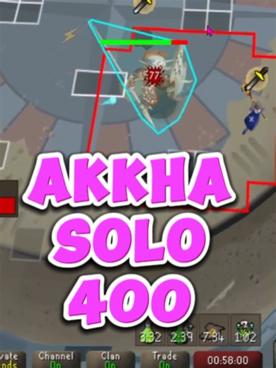 AKKHA SOLO 400 #osrs #oldschoolrunescape #oldschool #runescape #raid #toa