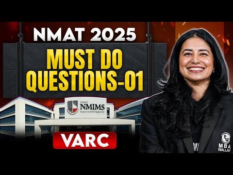 Must Do VARC Questions Lec 01 | NMAT VARC 2025