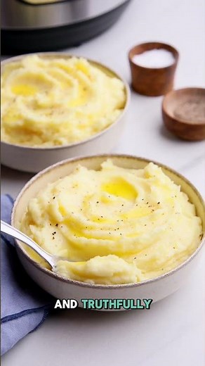 Instant Pot Mashed Potatoes #thanksgiving #mashedpotatorecipe #sidedish
