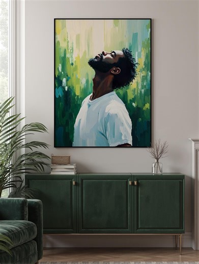 Black Man Art Print: African American Wall Art - Etsy