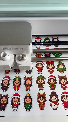 WIP. Christmas CHIBI stickers. | KraftsbyKarenina