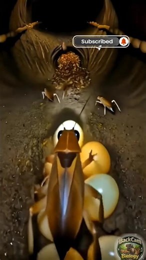 Inside a Field Cricket Burrow | Real Micro Camera POV Underground Colony #viral #shorts #animals