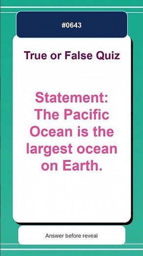 True or False Quiz #0643 | Quick Fact Check Challenge