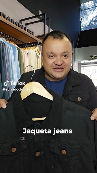 Lançamento jaqueta jeans forrada 🍁 #jaquetamasculina #jaquetaforrada #modamasculina #lojaderoupas