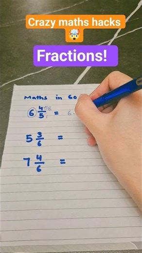 Easy maths trick to convert fractions into decimals #maths #mathstricks #mathematics