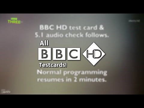 All BBC HD Testcards In One Video!