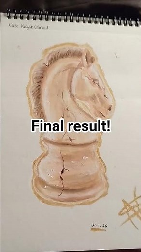 Pastel Art: The Best Chess Piece Drawing