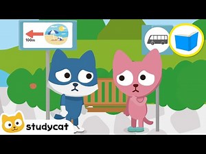 海滩之旅 🚞| Journey To The Beach | Animated Stories for Kids in Chinese | Learn Chinese | Studycat