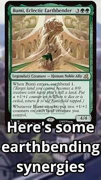 Here's some earthbending synergies you might not know about #mtg #magicthegathering
