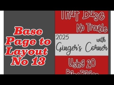 SCRAPBOOKING- All About the Base Hop No 13 #basepagelayout #scrapbooklayout #scrapbookingwithme