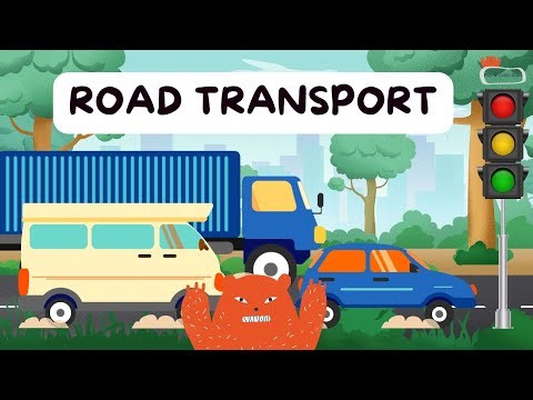 Road Transport for Kids! 🚗 Fun & Educational Video on Vehicles | Learn About Cars, Buses & More