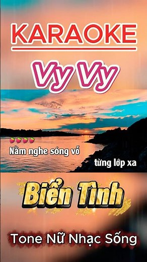 Biển Tình Tone Nữ Nhạc Sống Bolero | Beat Chuẩn Dễ Hát #karaoke #bolero #nhacsong #tonenu