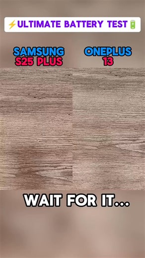 Sam Khan on Instagram: "Samsung Galaxy S25 Plus VS OnePlus 13 Battery Test Comparison 🔥"