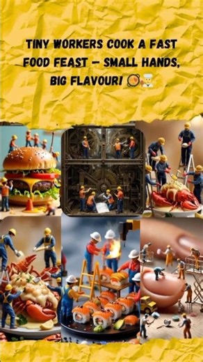 Tiny Chefs Cook an Entire Fast Food Feast