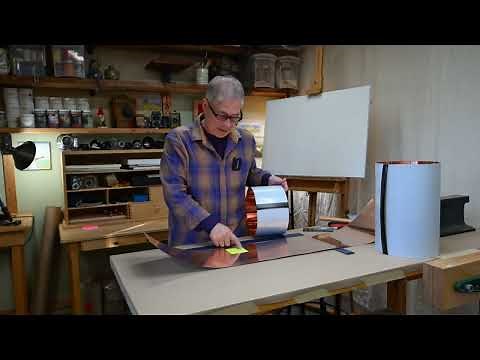 Preparing a Copper Panel for Repousse, Using Solid Copper Sheets to Create Art. metal chasing supply