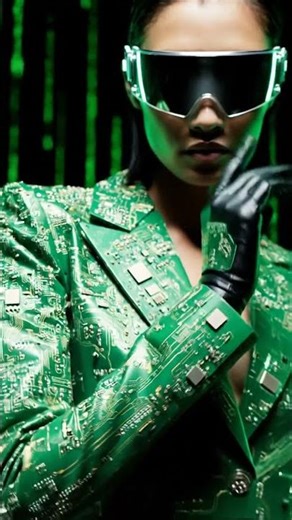 Computer Circuit Board Suit Cyber Tech Fashion