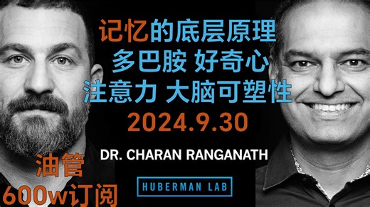 [双语]如何提升记忆力 Charan Ranganath博士 | hubermanlab