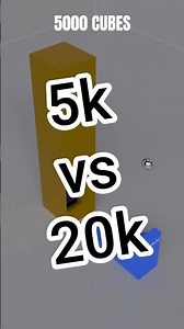 1 Ball vs 20,000 Cubes: Epic Blender Rigid Body Demolition! 💥 #Blender3D #Simulation #Satisfying