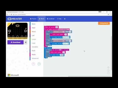 Using the 'Radio' service to connect micro:bit to micro:bit