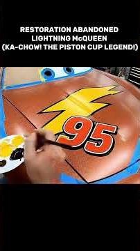 RESTORATION ABANDONED LIGHTNING McQUEEN (KA-CHOW! THE PISTON CUP LEGEND!)