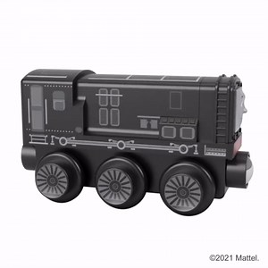 Thomas & Friends Wooden Railway, Toy Train Diesel Push-Along Wood Engine for Toddlers & Preschool Kids Ages 2+ Years