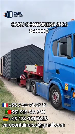 Vor wenigen Augenblicken noch unterwegs … 🚛 und jetzt steht er da, als wäre er schon immer hier gewesen ✨🏡 Genau diesen Moment lieben wir bei CARU CONTAINERS MODULE – wenn ein Container aus dem Transport kommt und sich in kürzester Zeit in einen fertigen, komfortablen Wohnraum verwandelt. Licht, durchdachte Raumaufteilung, hochwertige Verarbeitung und diese Ruhe, die man sofort beim Eintreten spürt 💫 Unsere Module beeindrucken nicht nur durch ihr Design, sondern auch dadurch, wie schnell sie 