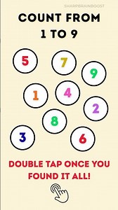 Count 1 to 9 🔢 | Find The Number