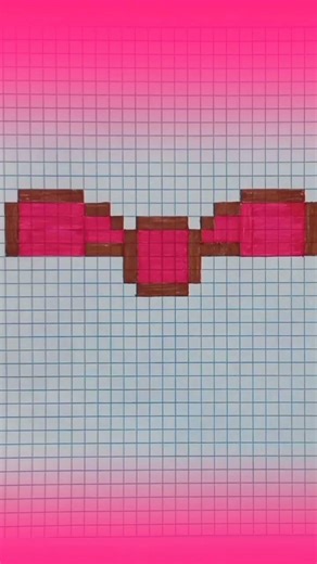 Cute Pixel Bow Sticker 🎀 | Satisfying Pixel Art.#pixelart #sticker #cute