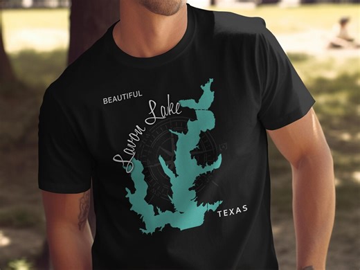 Beautiful Lavon Lake Map T-shirt | Lake Life Vacation Tee | Bella Canvas Soft Unisex Tee | Boating Camping Fishing Shirt - Etsy