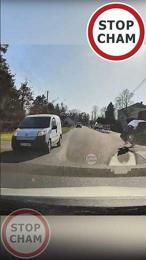 Oszukać przeznaczenie. Wtargnięcie na jezdnię. #stopcham #dashcam