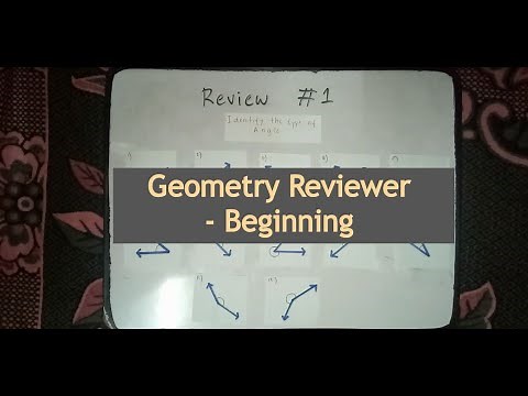Geometry Review #1 Angles- Entrance Exam (PMA,PNPA,PMMA,AFSAT,PUP,College Entrance Exam Reviewer)