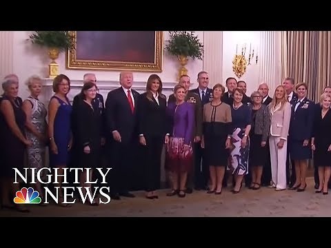 ‘Calm Before The Storm’: Donald Trump Makes Cryptic Remark At Military Dinner | NBC Nightly News