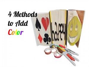 4 Methods to Add Color to Book Folding
