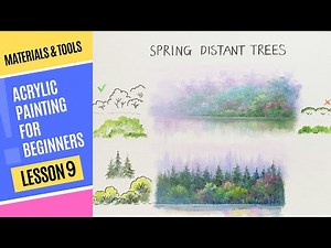 How to Paint a Serene Spring Tree Line – Step-by-Step Guide