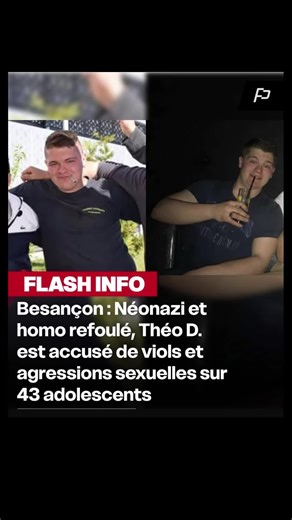⚖️ Besançon : procès d’un homme accusé d’avoir piégé des adolescents en ligne Le procès de Théo Denner, 25 ans, s’est ouvert devant la cour criminelle du Doubs à Besançon. L’accusé est jugé pour vi0l, agr*ssions s*xuelles, harc*lement s*xuel et atteinte à la vie privée sur 43 adolescents, âgés de 13 à 19 ans au moment des faits. Selon l’enquête, il se faisait passer sur les réseaux sociaux pour une jeune femme fictive