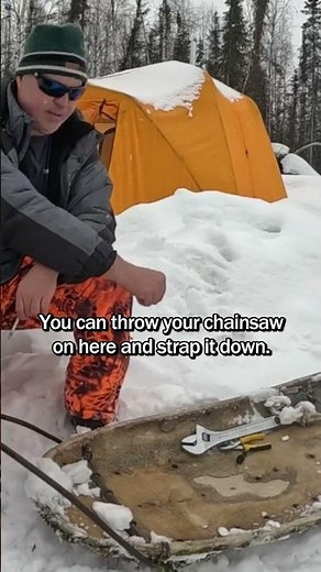 How Alaskans Haul Logs When Everything Else Fails #homestead #alaska