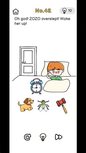 brain out level 42 & 43, wake up the zozo & what will be 5 #brainout