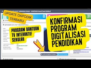 cara Konfirmasi Program Digitalisasi Pendidikan di Dapodik terbaru