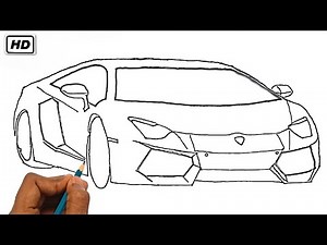 LAMBORGHINI car drawing |Part 2| How To Draw A Lamborghini Car Easily 🔥 Most Easy Drawing technique