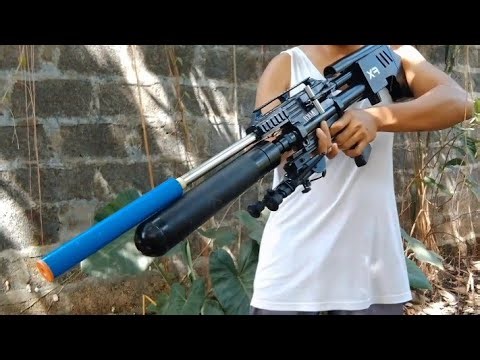 Silent and accurate pvc silencer for pvc gas gun... tutorial.#toygun