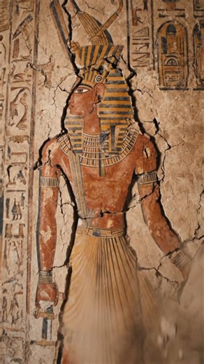 Ancient Egyptian Wall Painting Comes to Life | Pharaoh Steps Out of the Wall #oldegypt#ancientegypt