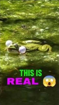 "This Frog Inflates Its Cheeks Like Balloons 😱"