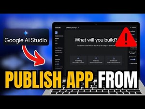 How To Publish App From Google AI Studio (NO CODING!)