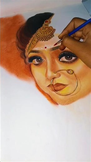 bridal art ✨ how to draw a bride #art #bride #bridalart #kolka #kolkadesign #bridaljewellery#artist