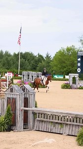 Riding through an outside line in style at the 2024 USHJA Gladstone Cup Equitation Classic - East, presented by Intermont Equestrian at Emory & Henry University. | United States Hunter Jumper Association - USHJA