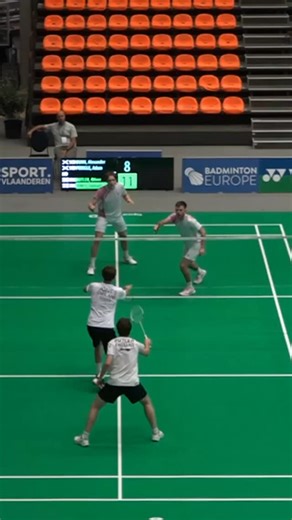 The most unexpected doubles strategy? 💥🤨😅 #welivebadminton #badminton | Badminton Europe
