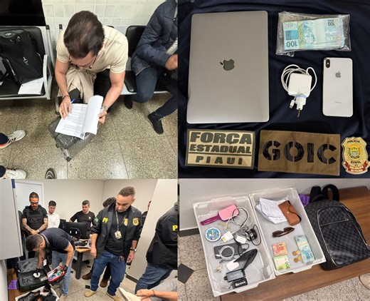 Veja o momento em que empresários da Rede HD são abordados e o que a polícia apreendeu