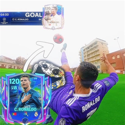 Prime Ronaldo Bicycle Kick 2018 💀🥶🥅 | #shorts #fcmobile #football