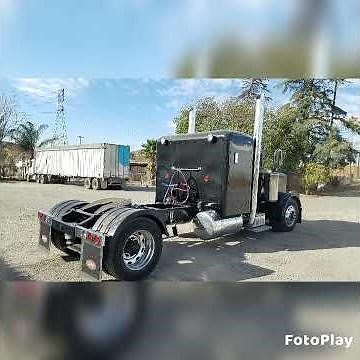 black single axle 1994 Peterbilt 379 EXHD